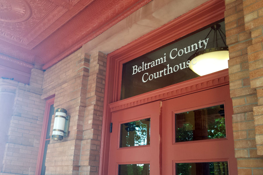 Beltrami County Courthouse front door.